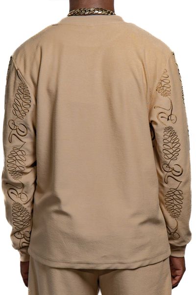 Stay Strong Crewneck Sweater Putty Khaki