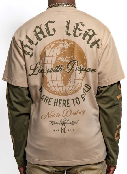 World To Build Heavy Weight Long Sleeve Shirt Putty Khaki