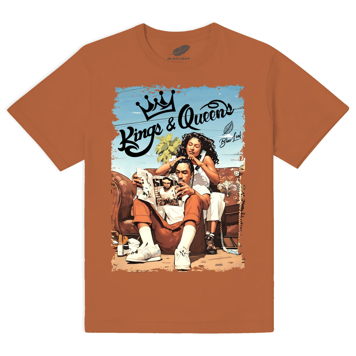 KINGS & QUEENS RUST SHIRT – Blac Leaf