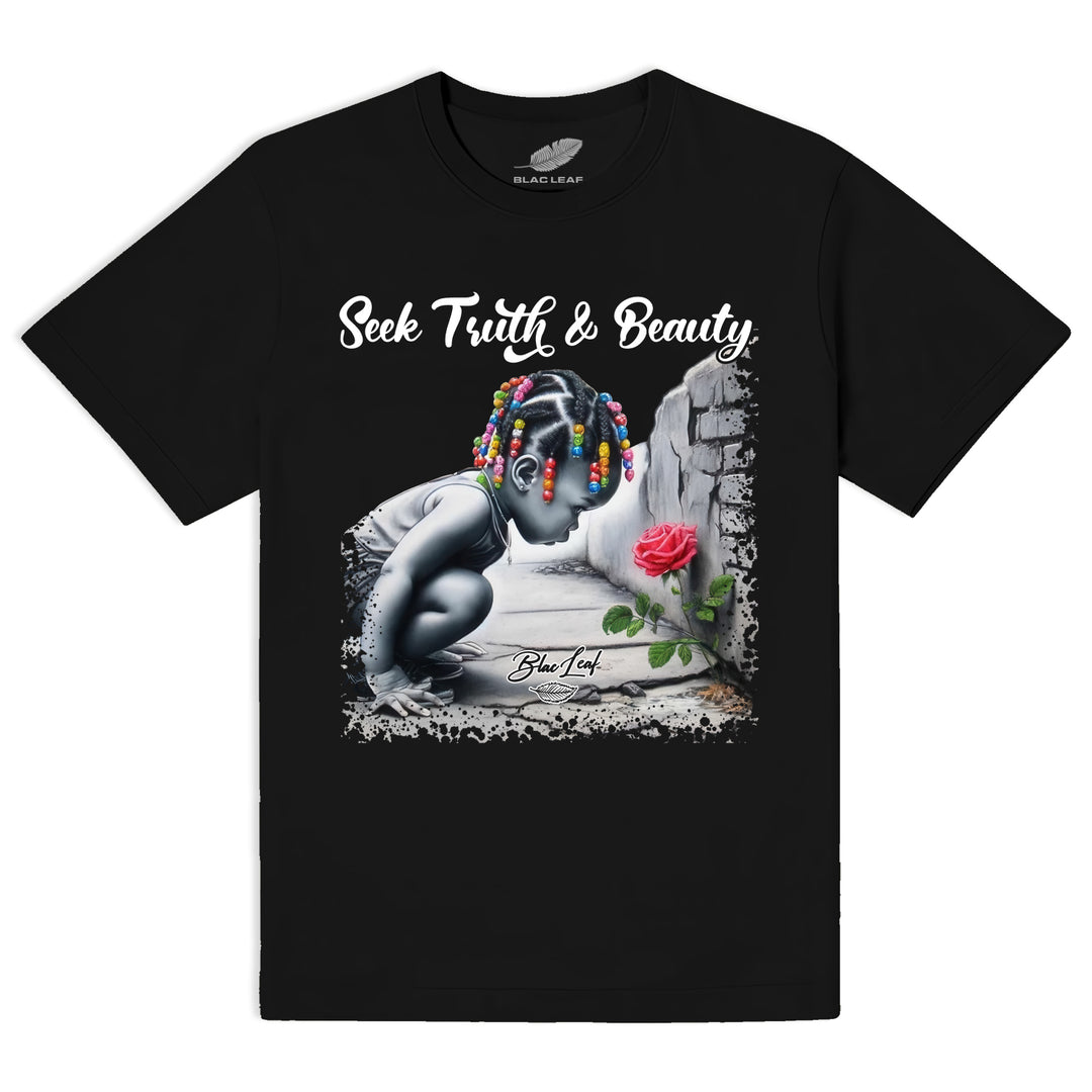 SEEK TRUTH & BEAUTY BLACK SHIRT