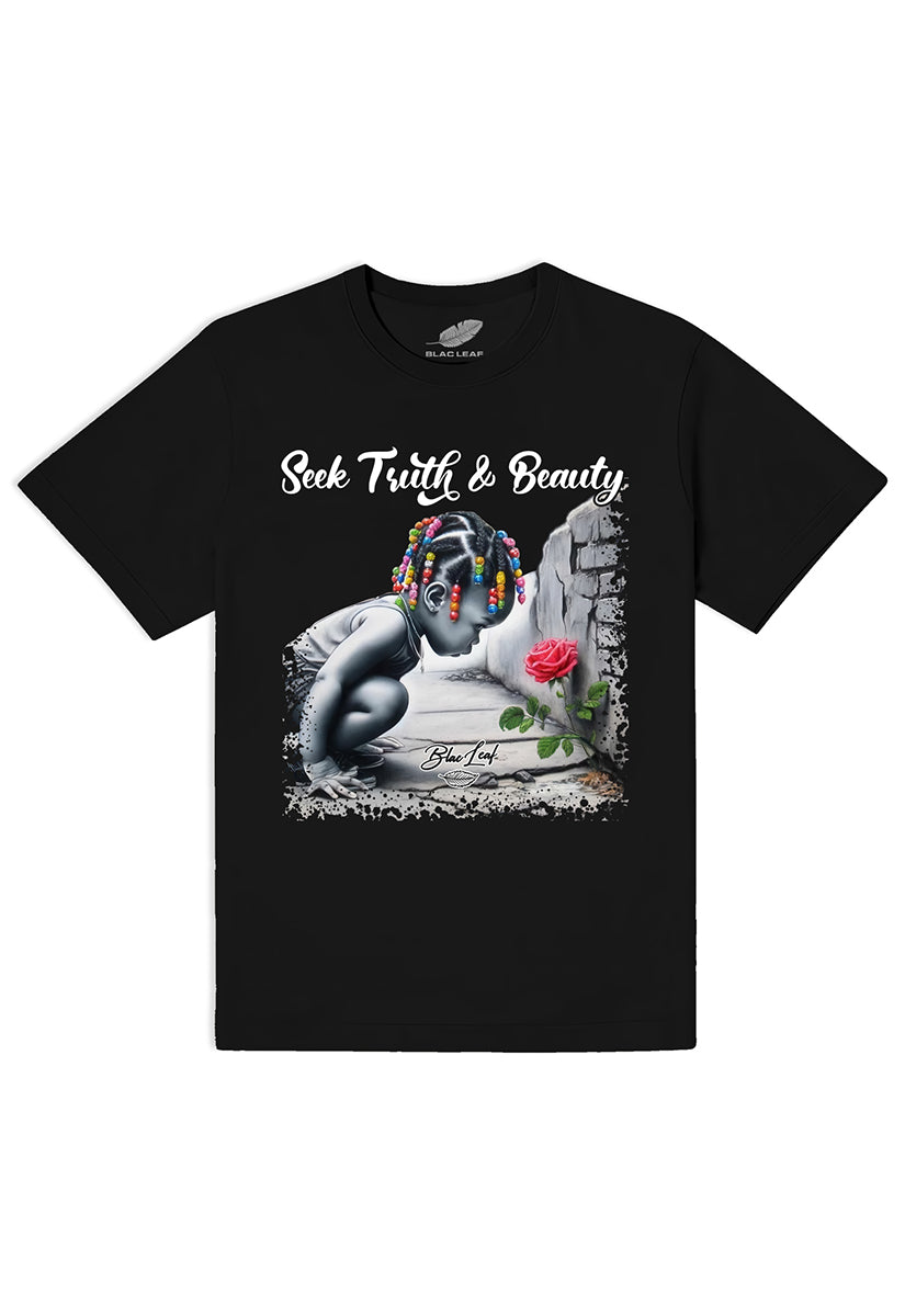 SEEK TRUTH & BEAUTY BLACK SHIRT
