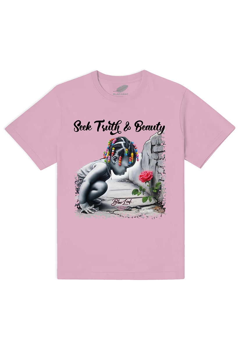 SEEK TRUTH & BEAUTY PINK SHIRT