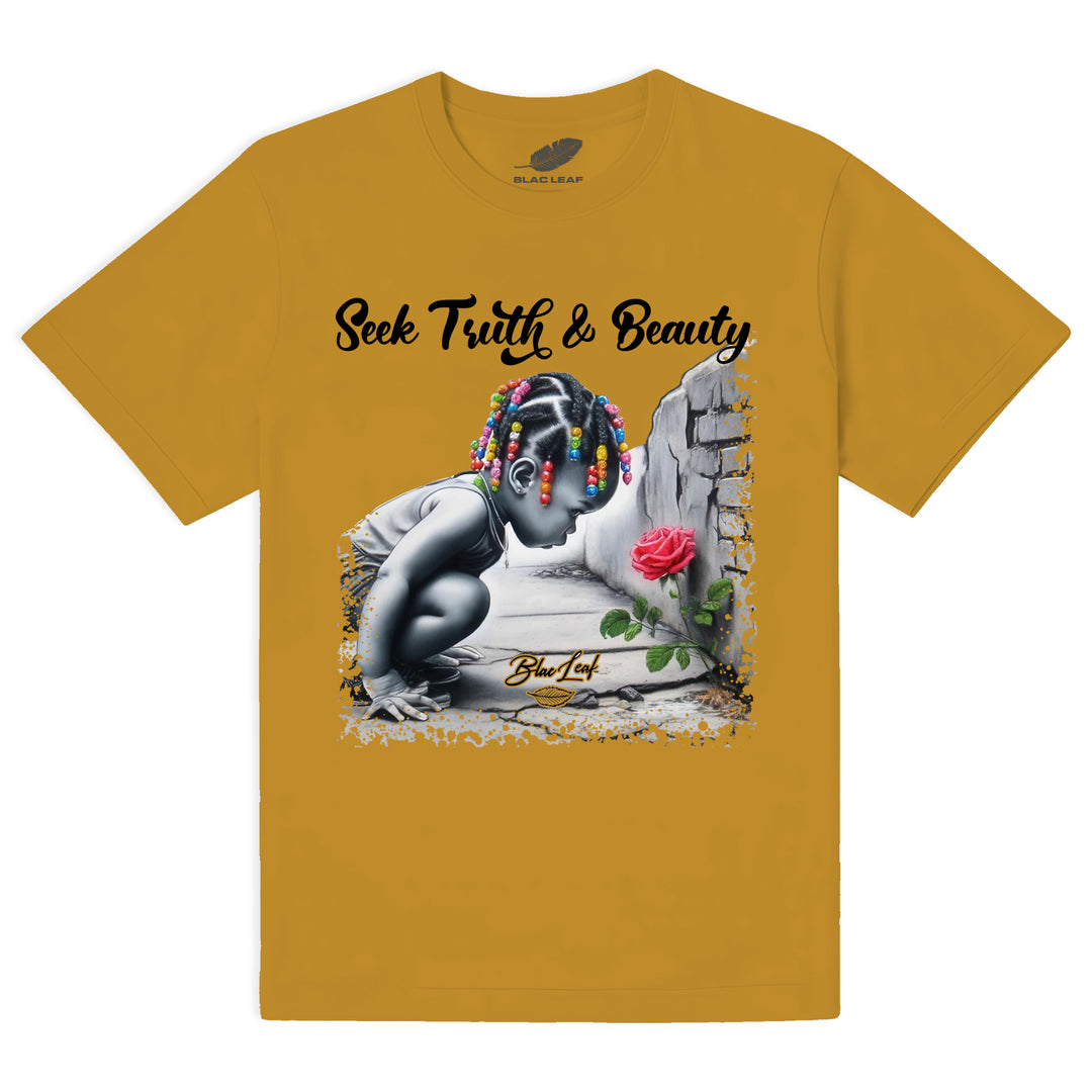 SEEK TRUTH & BEAUTY WHEAT SHIRT