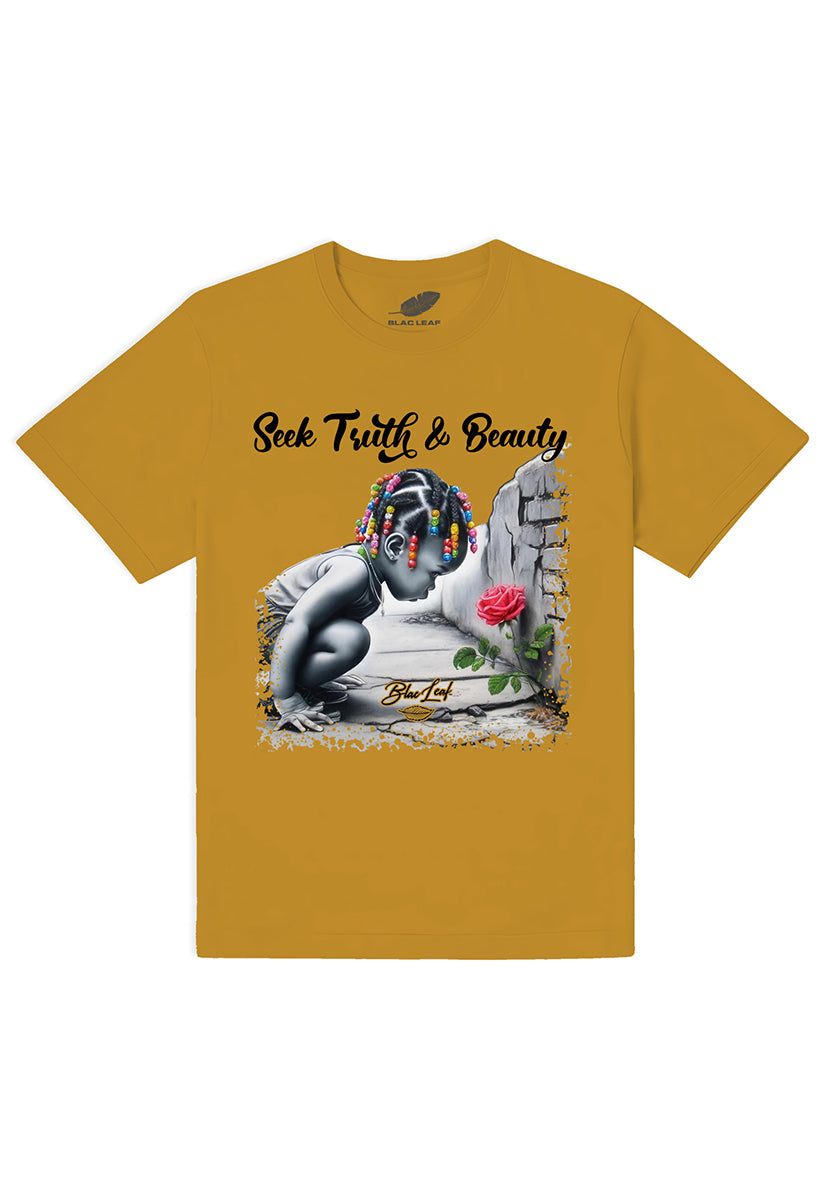 SEEK TRUTH & BEAUTY WHEAT SHIRT