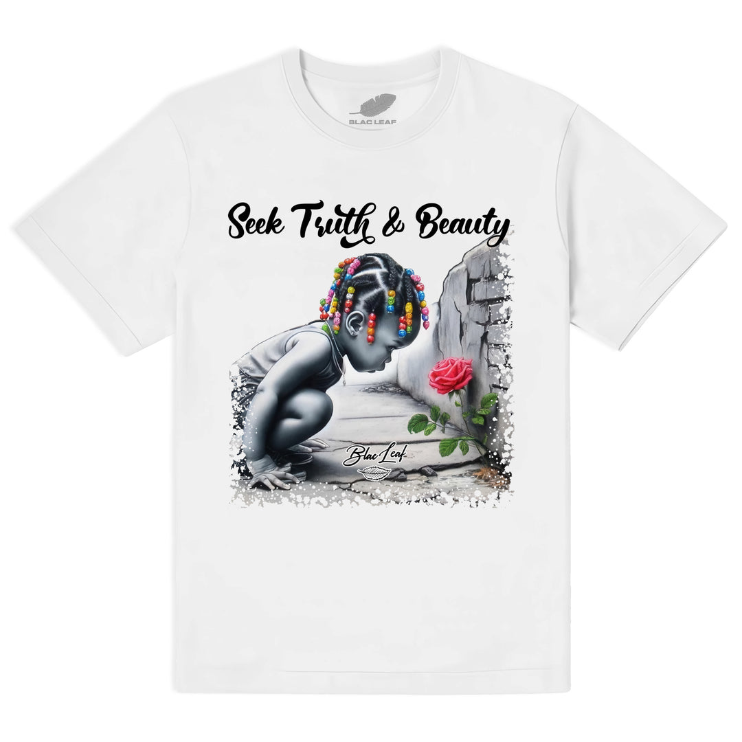 SEEK TRUTH & BEAUTY WHITE SHIRT