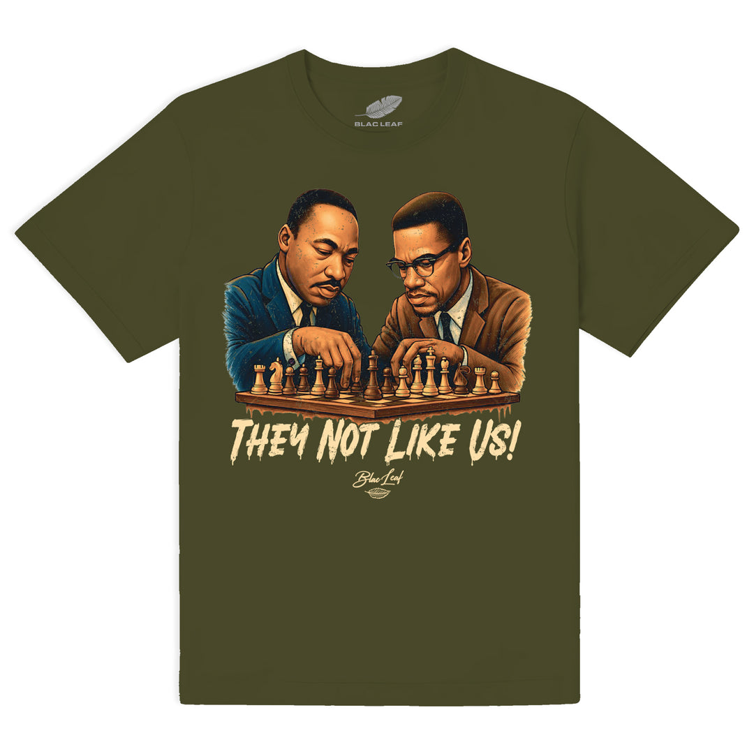 THEY NOT LIKE US OLIVE SHIRT
