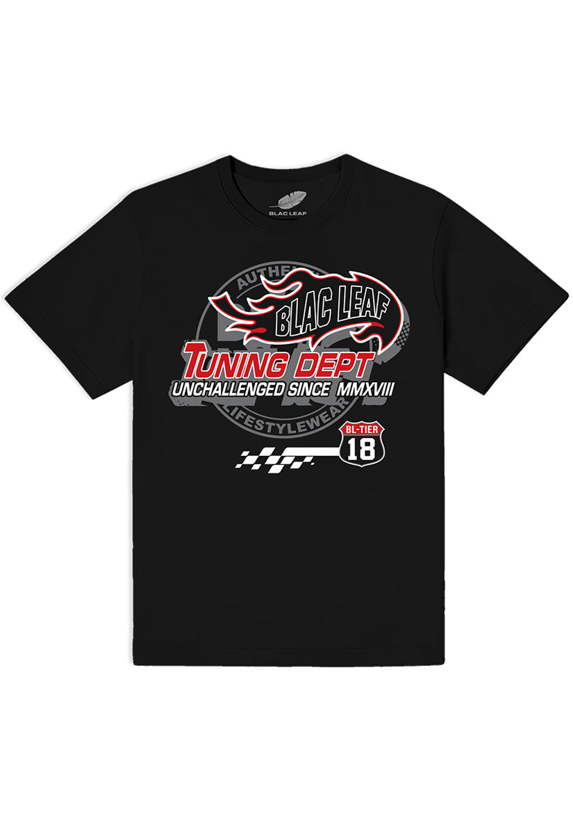 BLAC LEAF TUNING DEPT. BLACK TEE