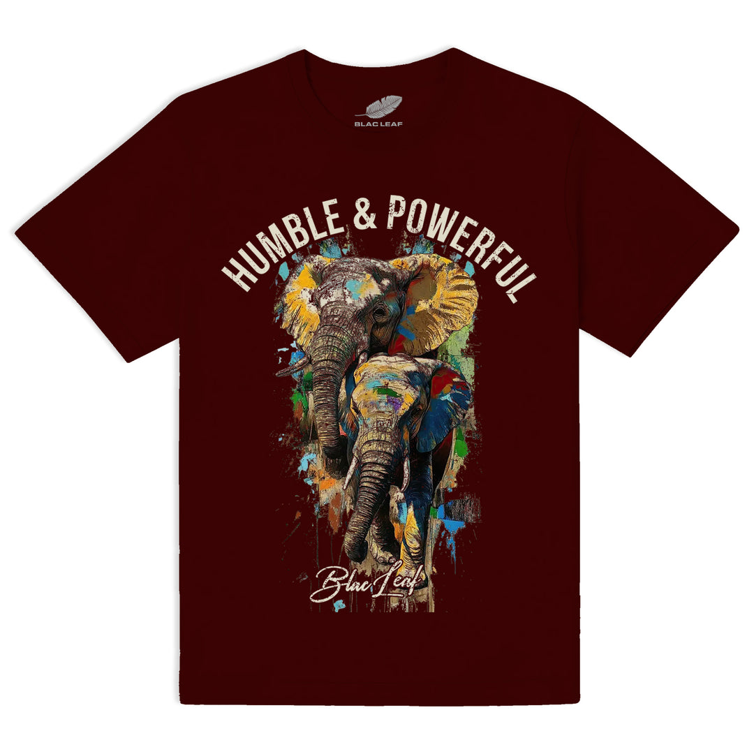 HUMBLE & POWERFUL BURGUNDY SHIRT