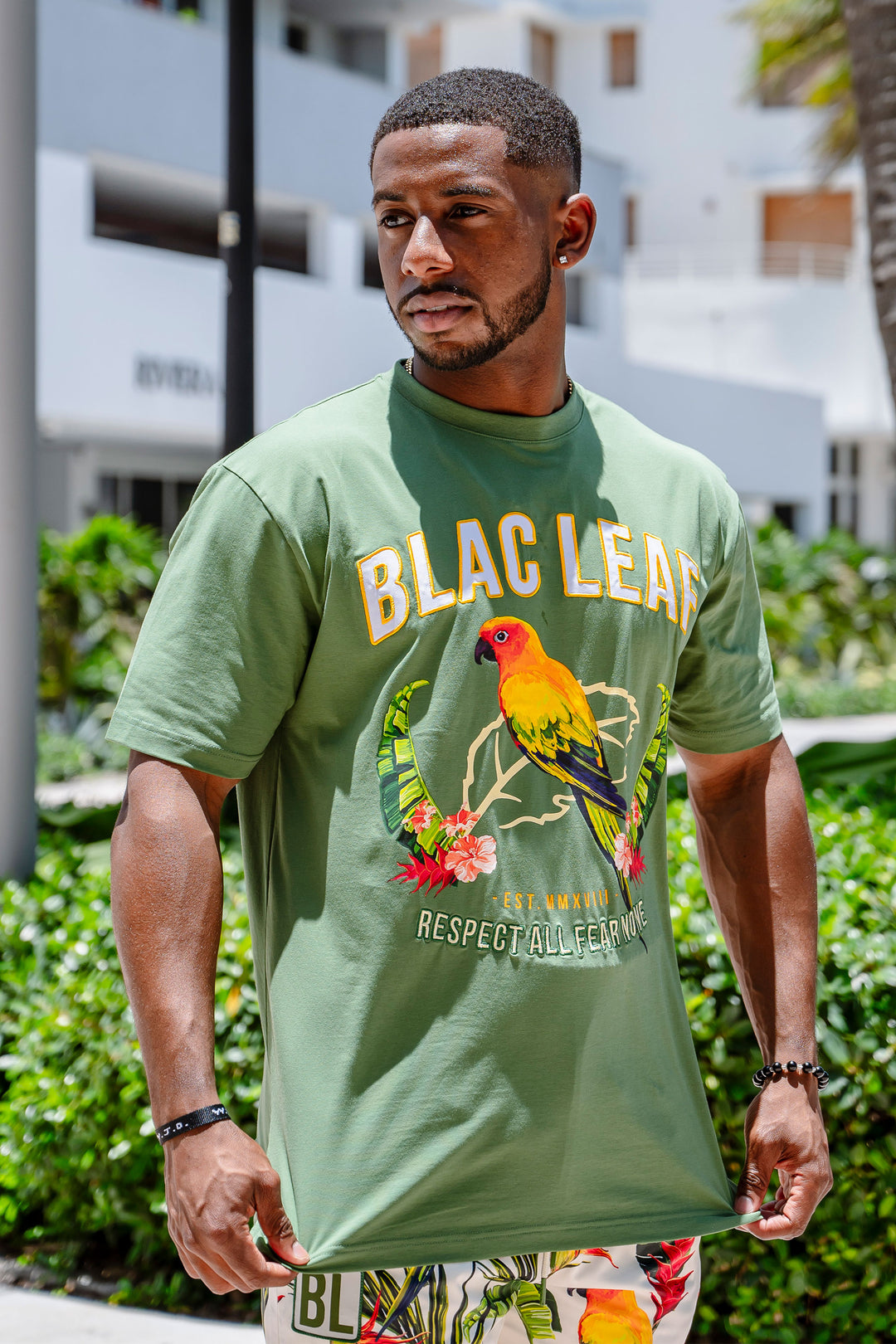 Gentleman Style Green Shirt, Shorts and Hat Combo