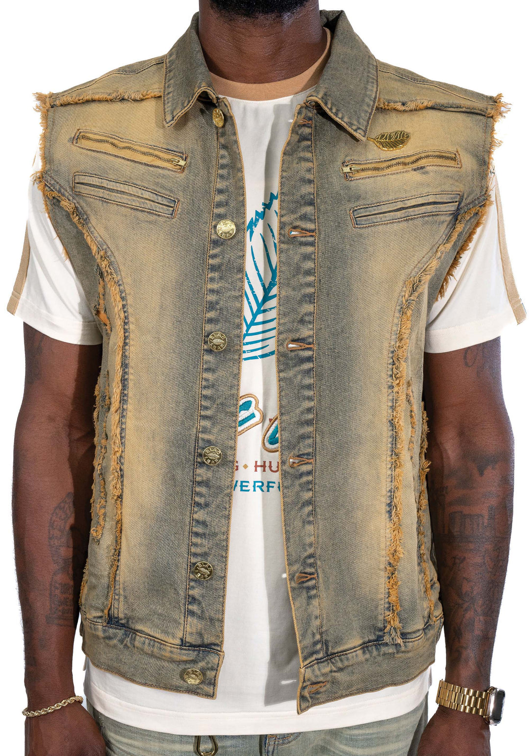 Premium Vintage Surali Denim Vest