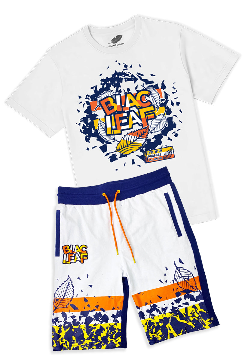 Blac Leaf Shattered Domestic Tee and Shattered Leafs Knit Short Bundle