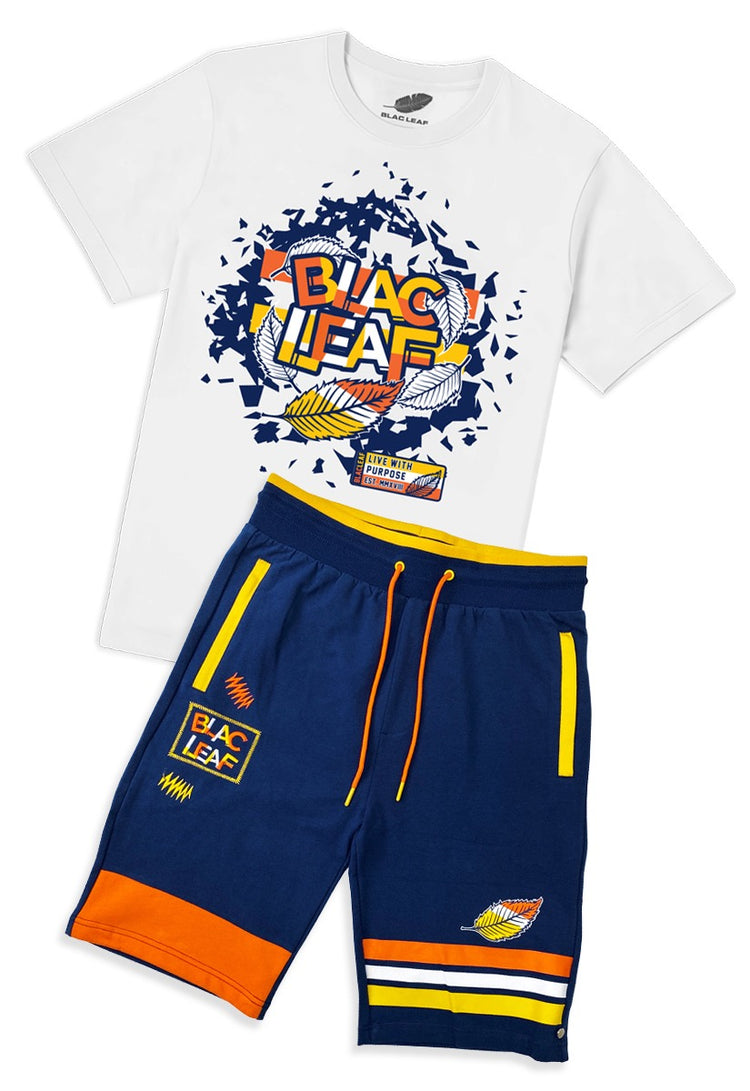 Copy of  Blac Leaf Shattered Domestic Tee and Shattered Leafs Knit Short Bundle