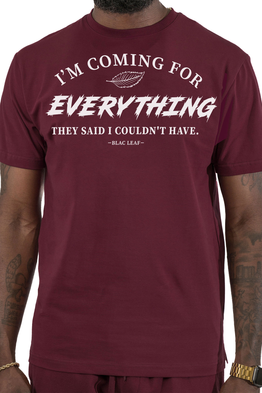 Coming For Everything Burgundy Shirt