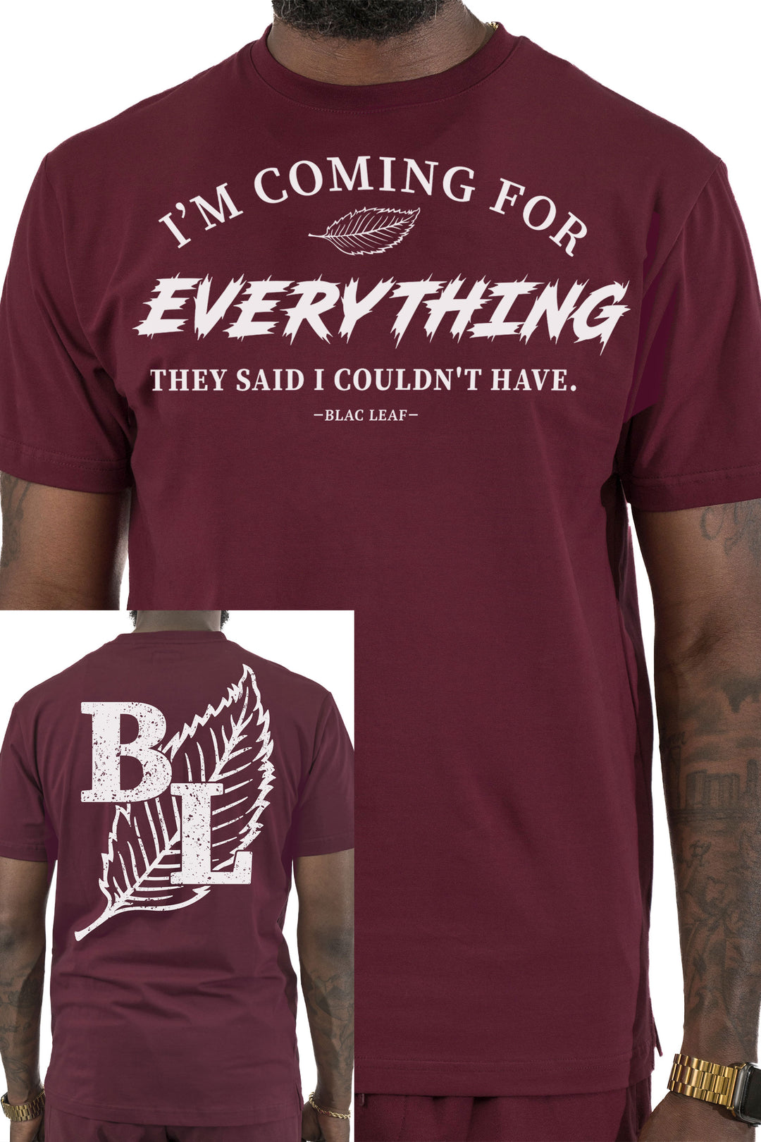 Coming For Everything Burgundy Shirt