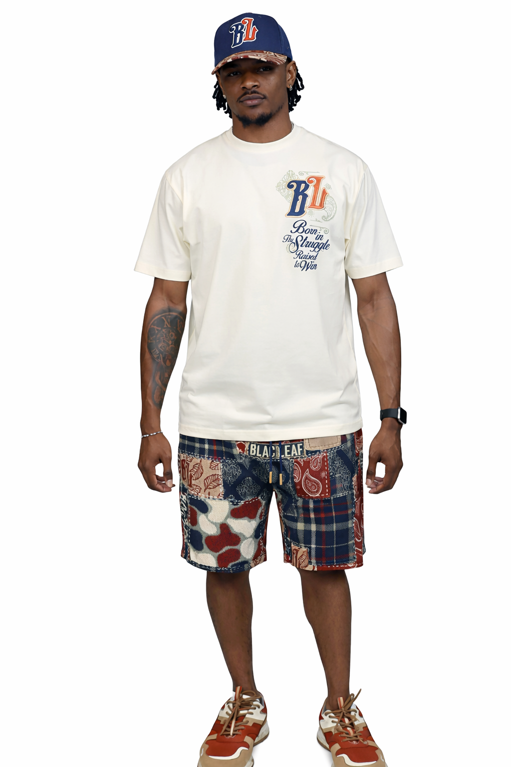 Born In Struggle T-Shirt, Greatness T-Shirt, Shorts and Trucker Hat Bundle