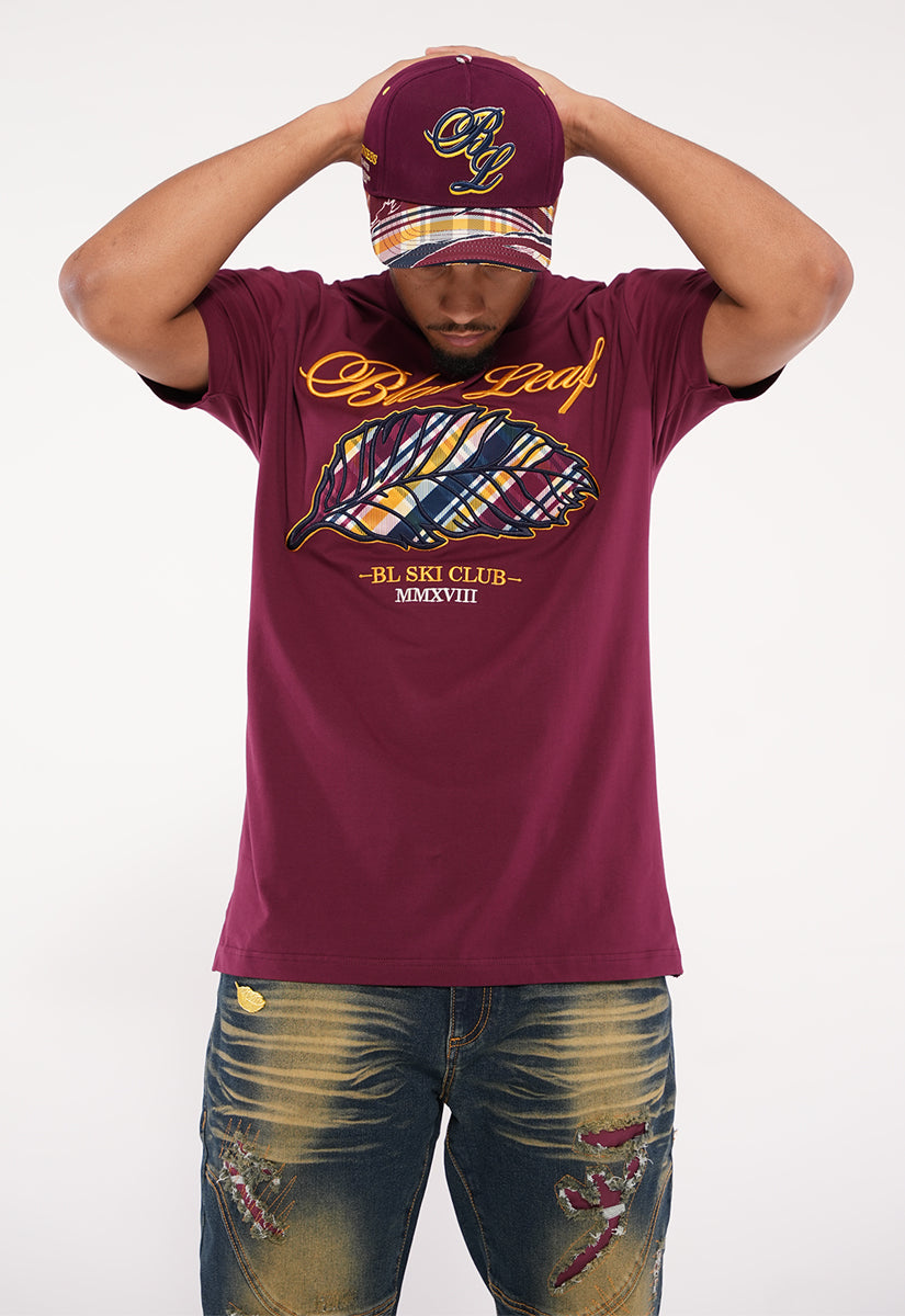 BL Plaid Leaf T-Shirt, Denim Jeans, Trucker Hat and G7 Flex Sneakers Bundle