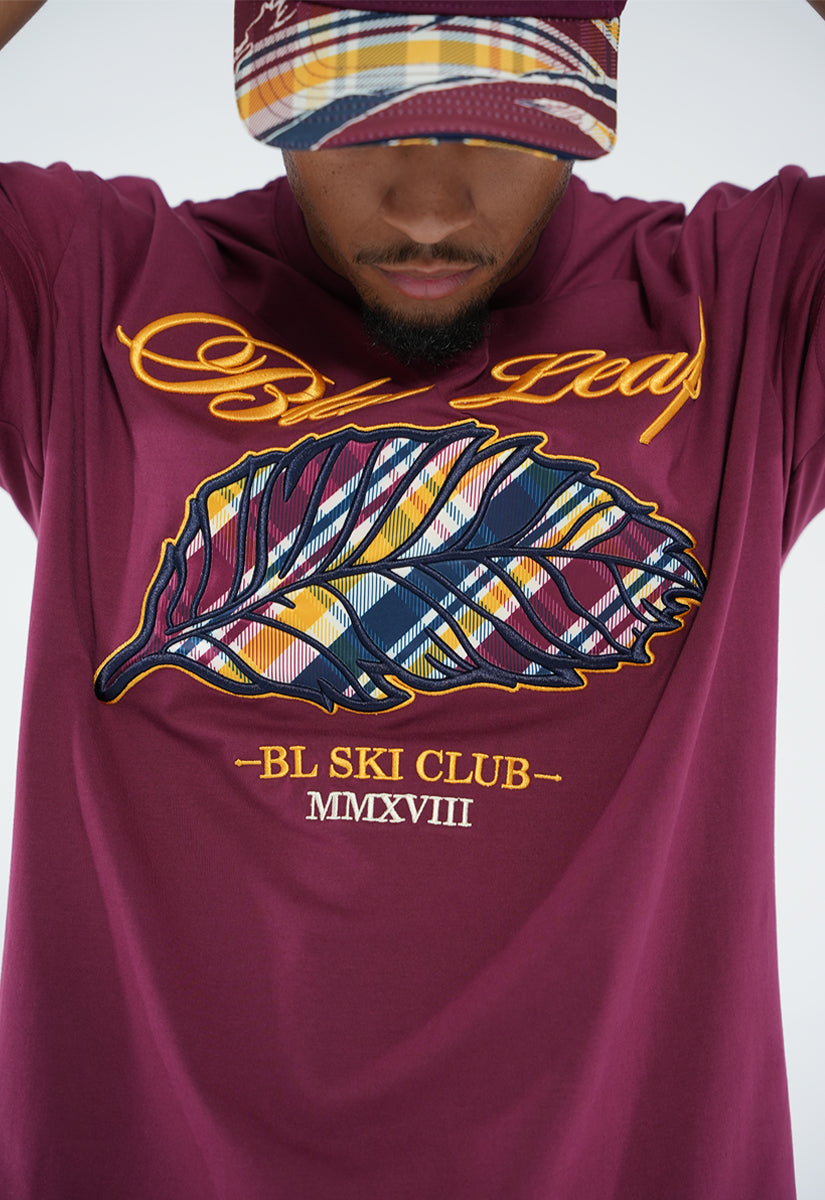 BL Plaid Leaf T-Shirt