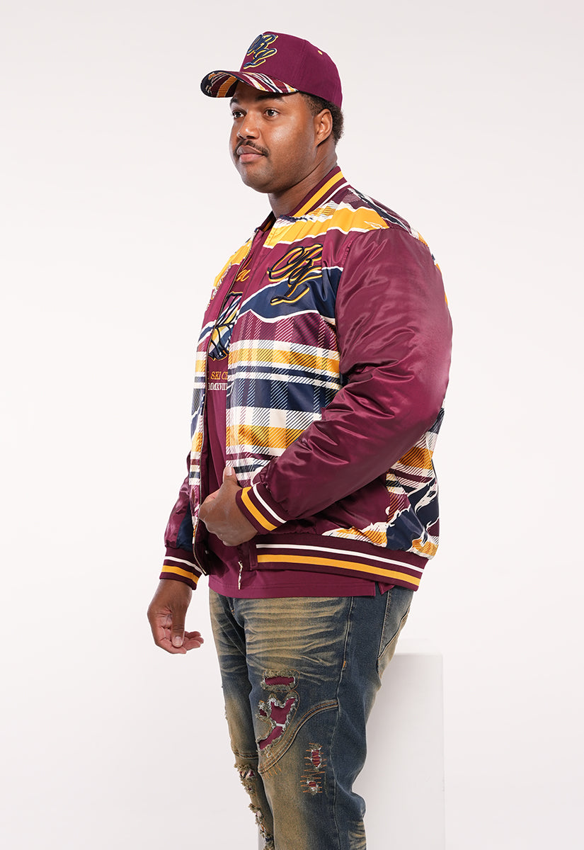 Blac Leaf Ski Club Bomber Jacket, Denim Jeans, Trucker Hat and G7 Sneakers Bundle