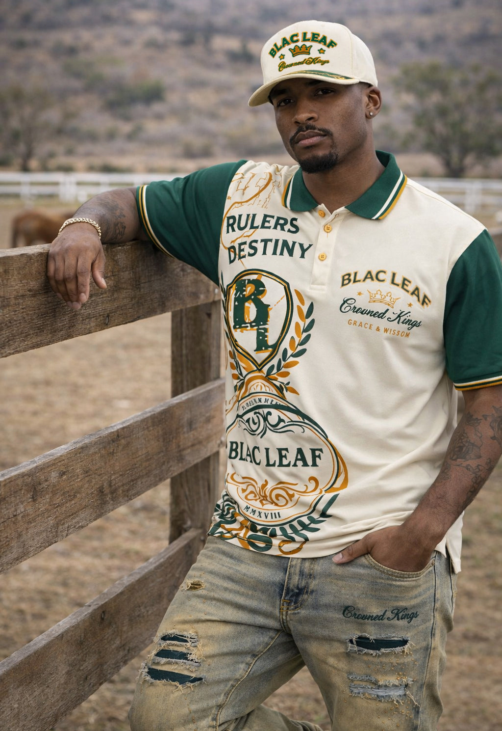 Grace & Wisdom Polo Shirt, Jeans and Trucker Hat Bundle