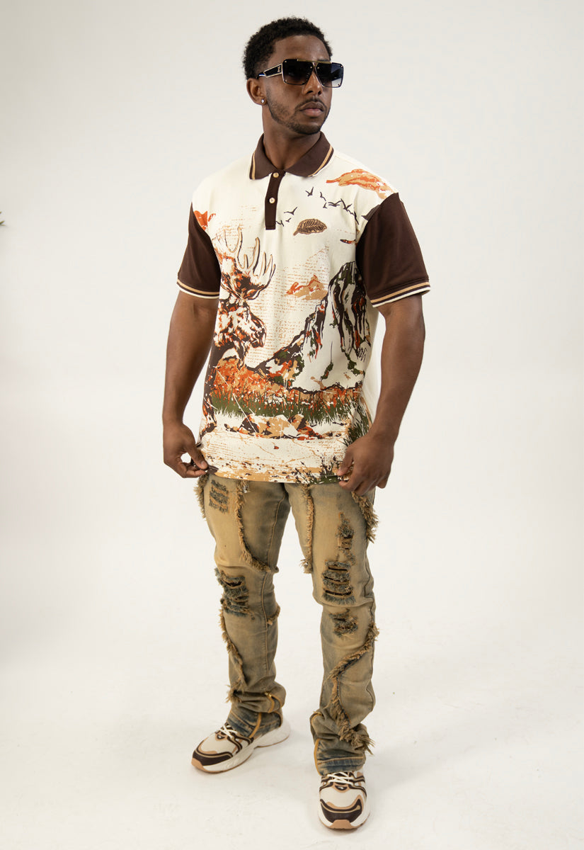 Path of Greatness Polo Shirt, Denim Jeans and Trucker Hat Bundle