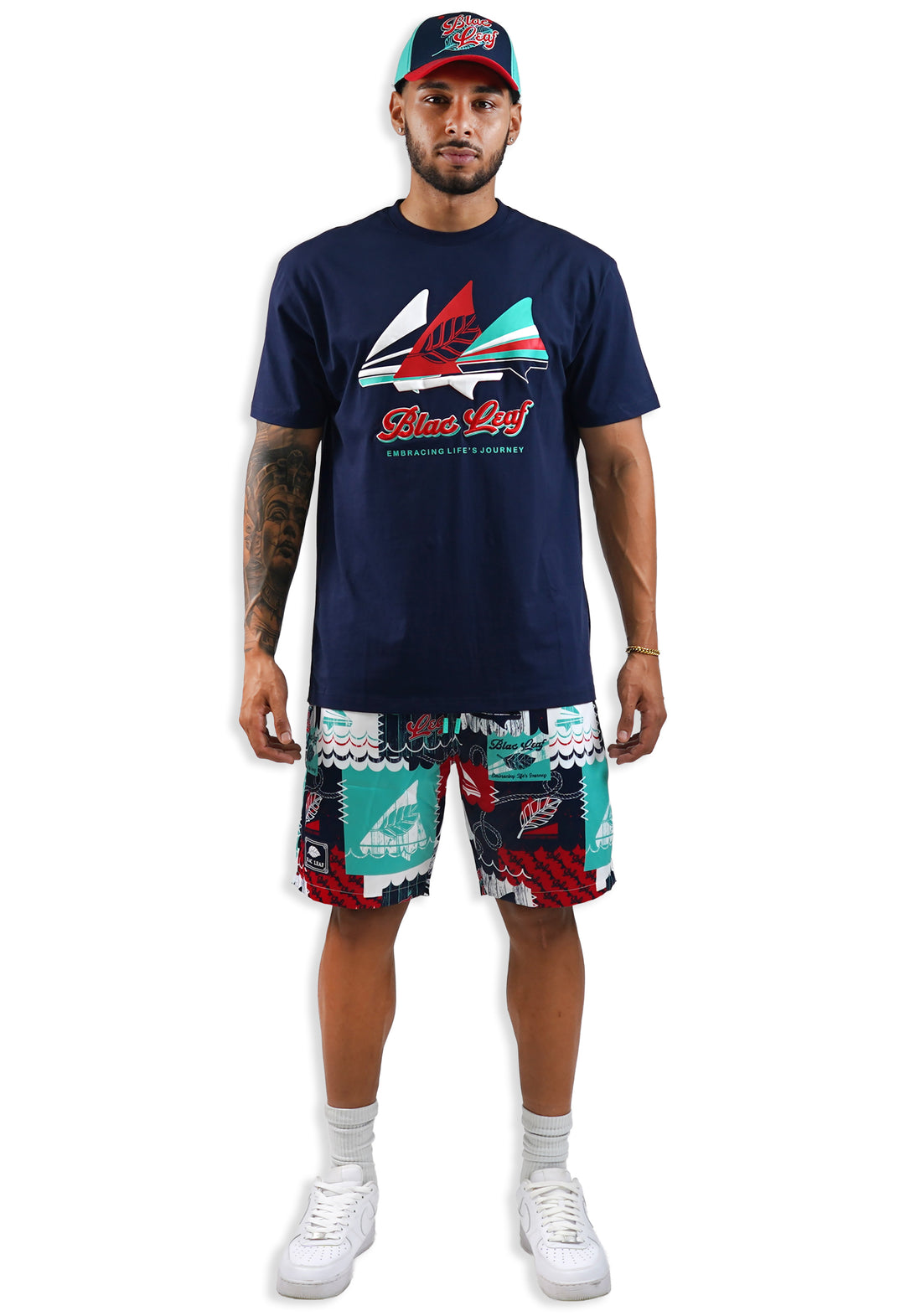 Embracing Life's Journey Shirt, AOP Shorts and Dad Hat Bundle