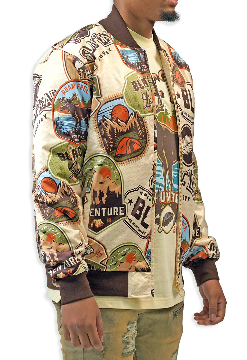HUNTING CLUB REVERSIBLE BOMBER JACKET