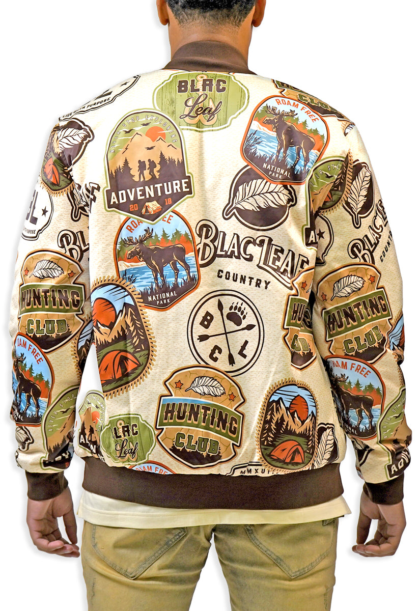 HUNTING CLUB REVERSIBLE BOMBER JACKET