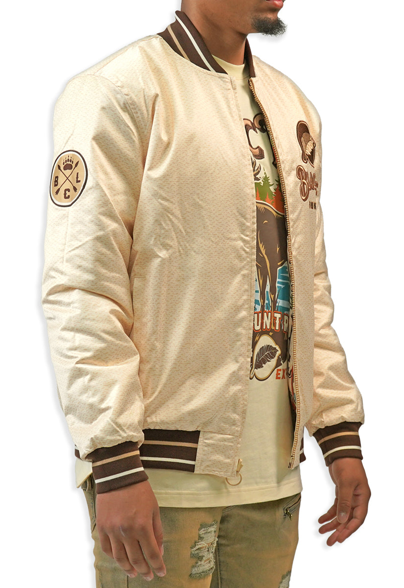 HUNTING CLUB REVERSIBLE BOMBER JACKET