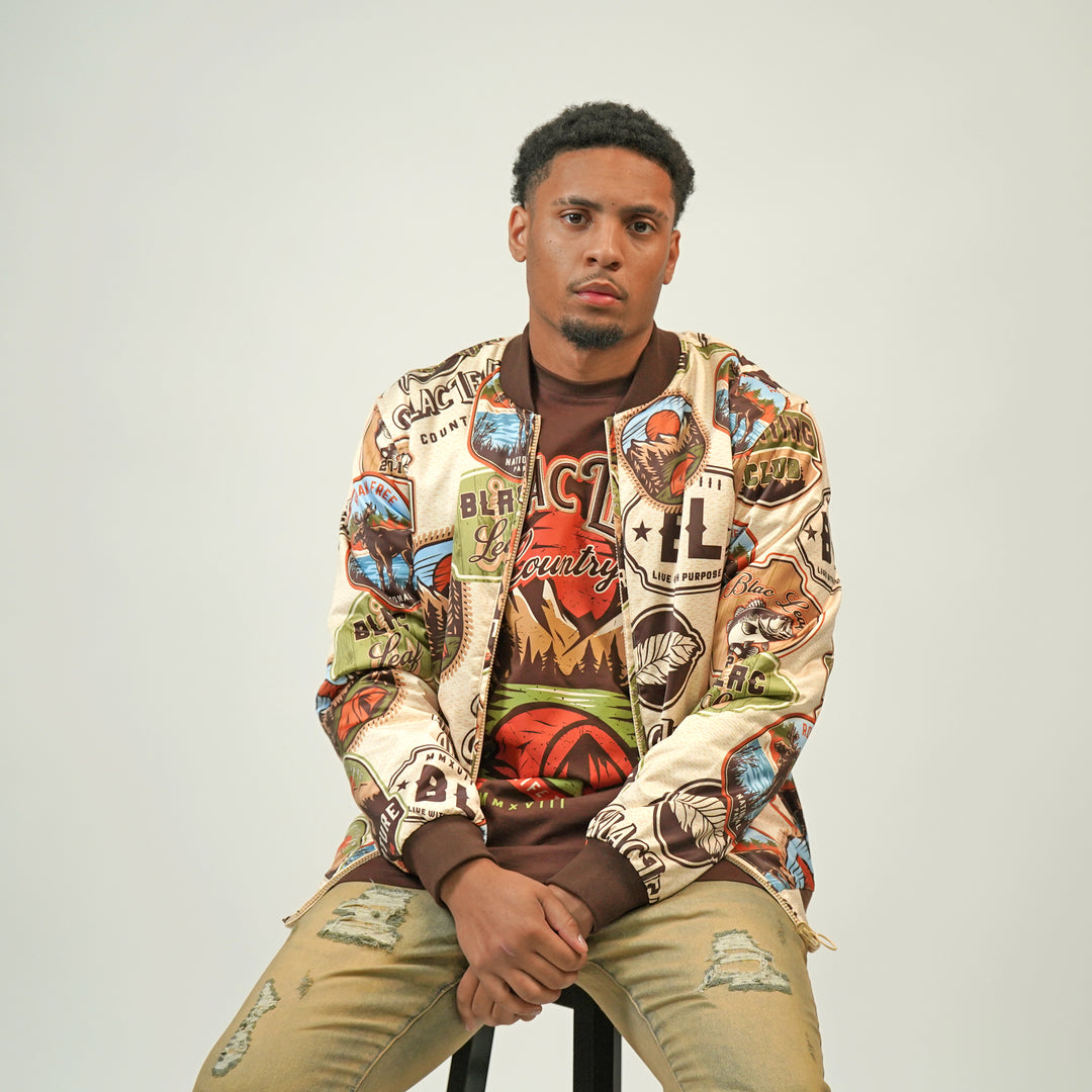 Hunting Club Reversible Bomber Jacket, Denim Jeans and Trucker Hat Bundle