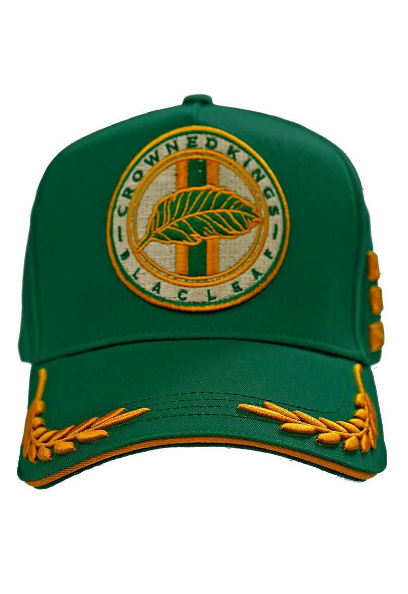 CROWNED KINGS STRAP BACK TRUCKER HAT GREEN