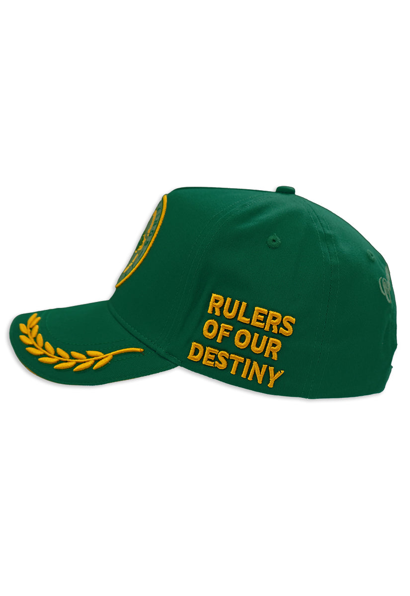 CROWNED KINGS STRAP BACK TRUCKER HAT GREEN