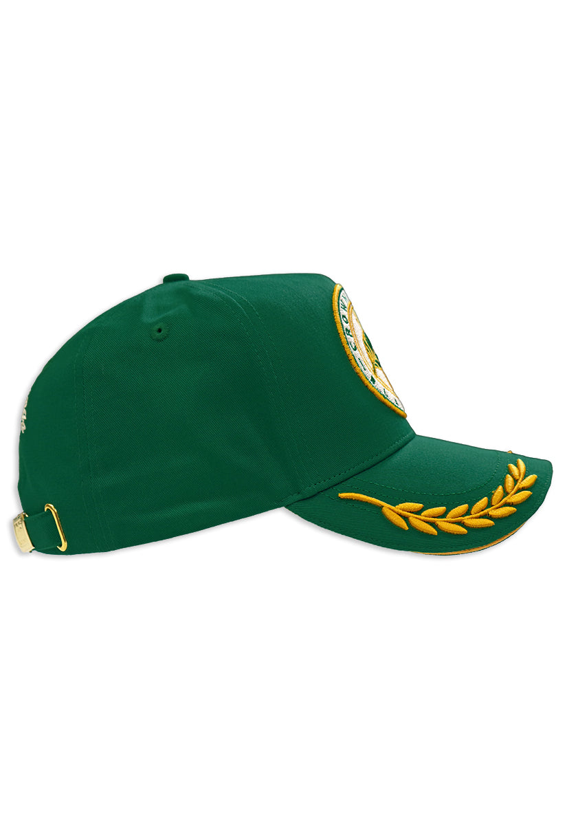 CROWNED KINGS STRAP BACK TRUCKER HAT GREEN