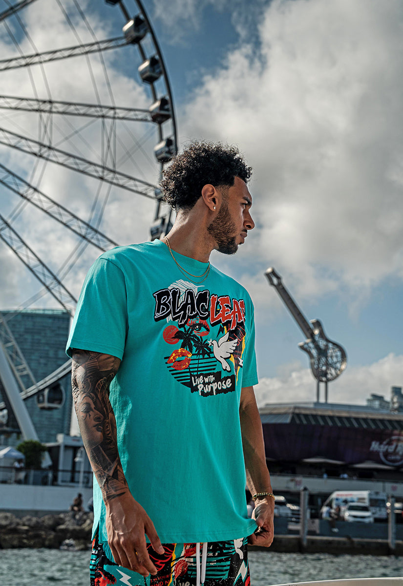 Reborn Knit Shirt, AOP Shorts and Trucker Hat Bundle