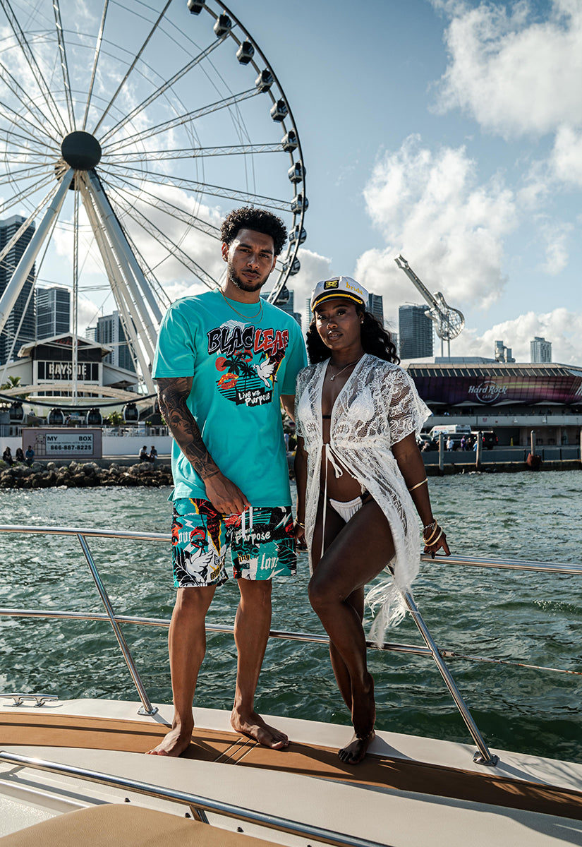 Reborn Knit Shirt, AOP Shorts and Trucker Hat Bundle