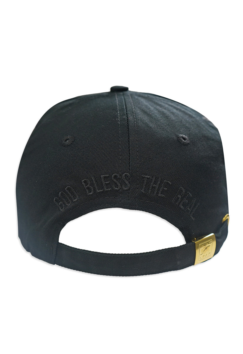 God Bless The Real Strapback Hat Black