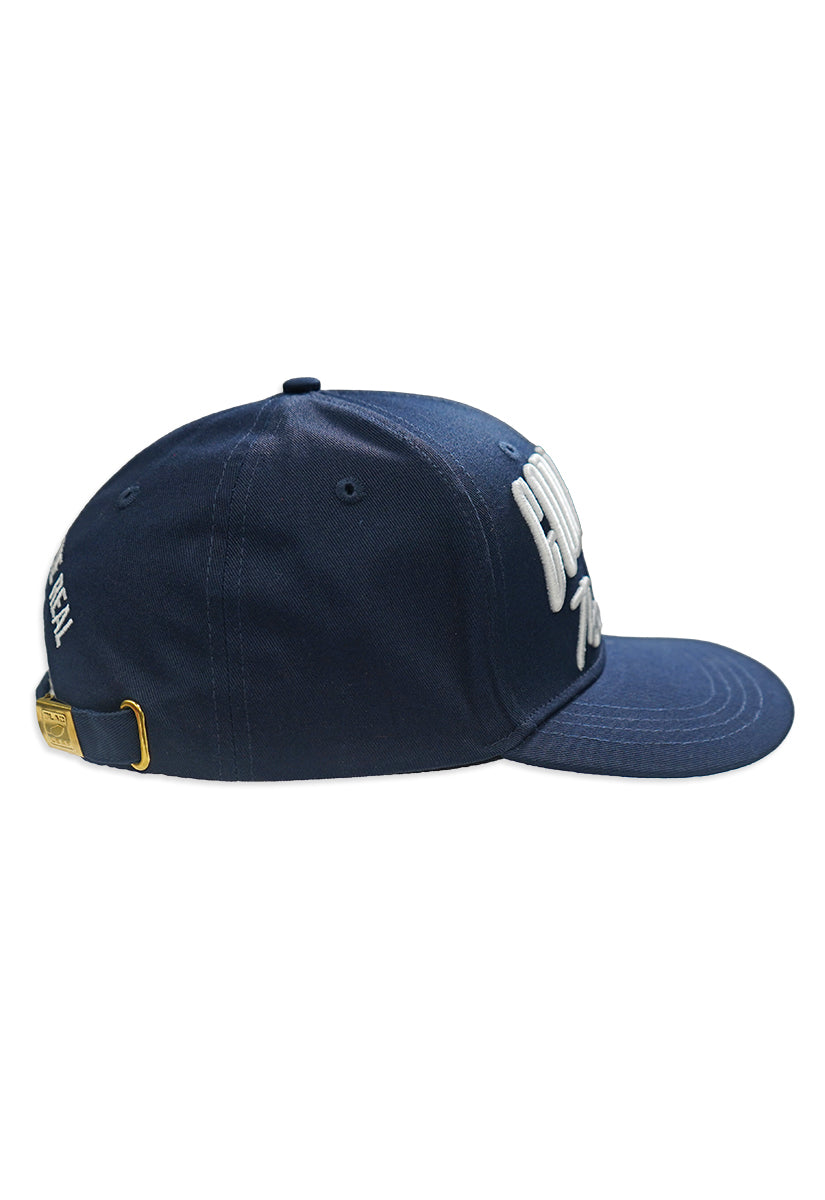 God Bless The Real Strapback Hat Navy – Blac Leaf
