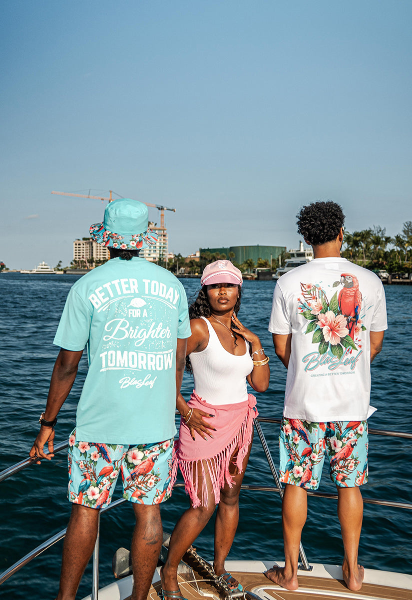Tropical Arrangement T-Shirt, AOP Shorts and Bucket Hat Bundle