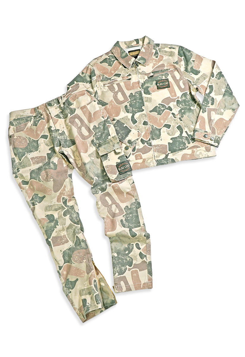 Rooted In Purpose Camo Jacket Camo and Twill Pants Bundle (Small Special)