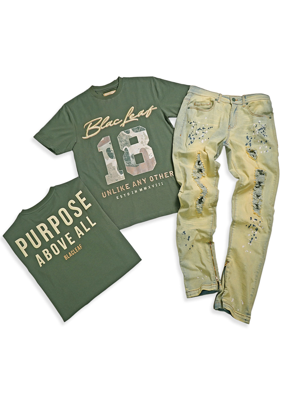 Purpose Above All Shirt and Denim Jeans Bundle