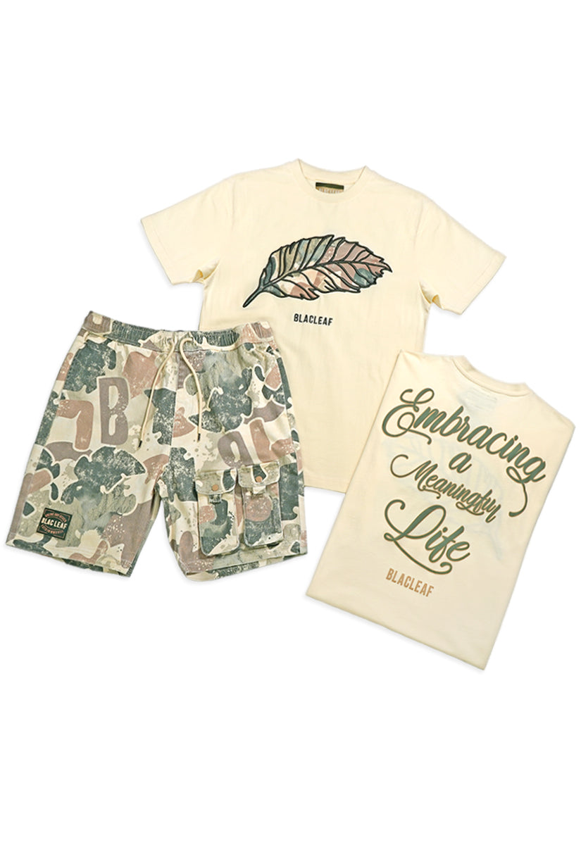 Embracing Life T-Shirt and Camo Shorts Bundle