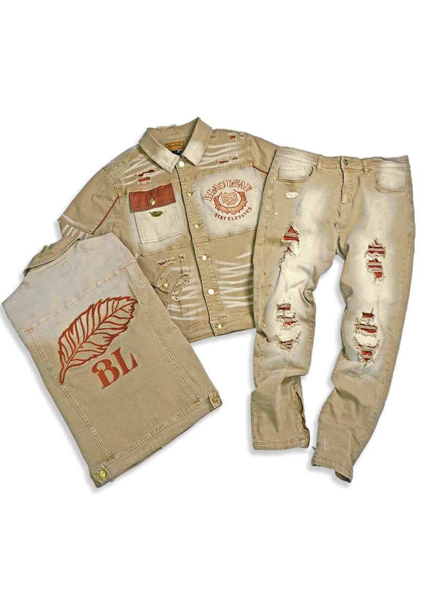 Stay Elevated Denim Jacket and Denim Jeans Bundle