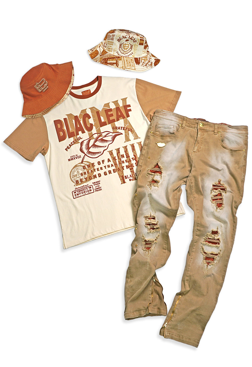 One of A Kind T-Shirt, Jeans, and Bucket Hat Bundle