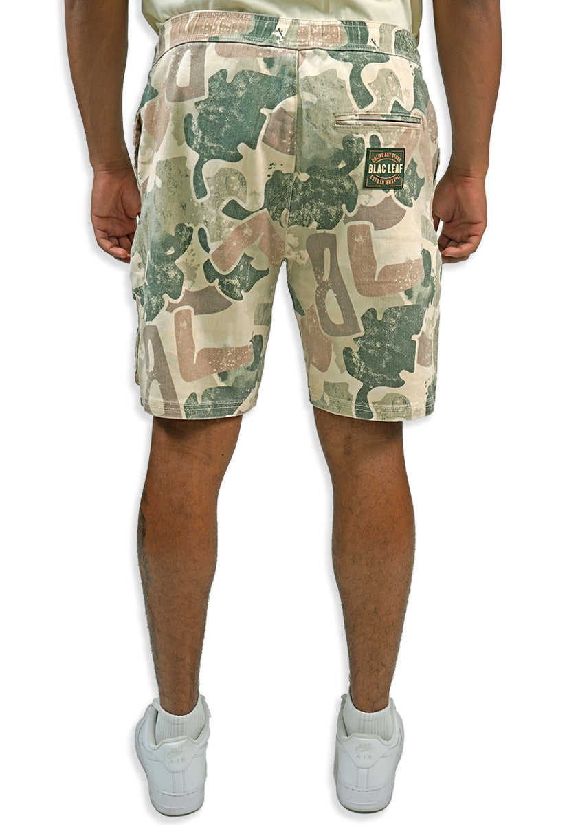 Rooted in Purpose Camo AOP Shorts