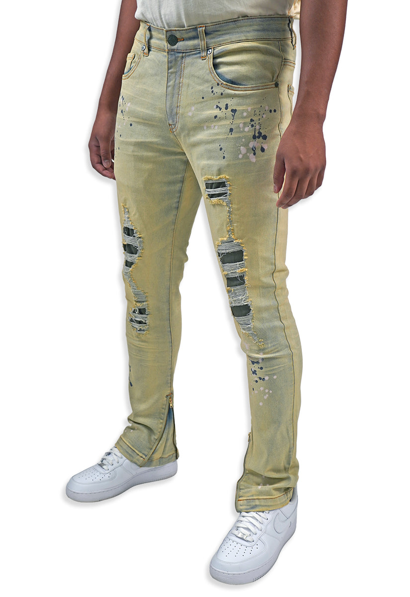 Military Olive Denim Jeans