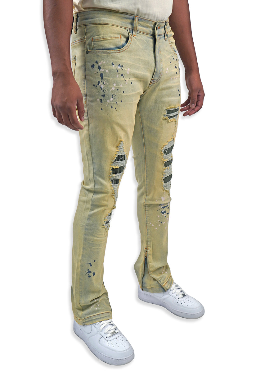 Military Olive Denim Jeans