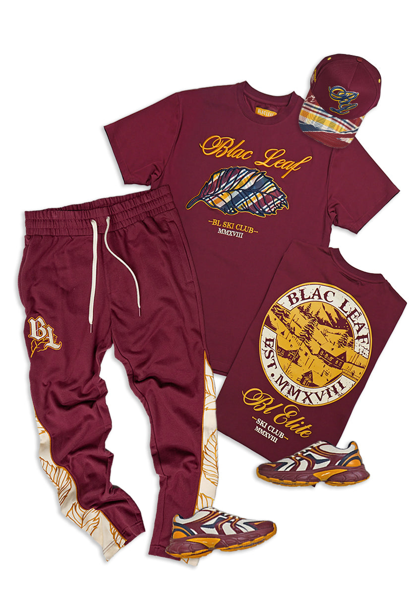 BL Plaid Leaf T-Shirt, Fleece Jogger, Trucker Hat and G7 Sneakers Bundle
