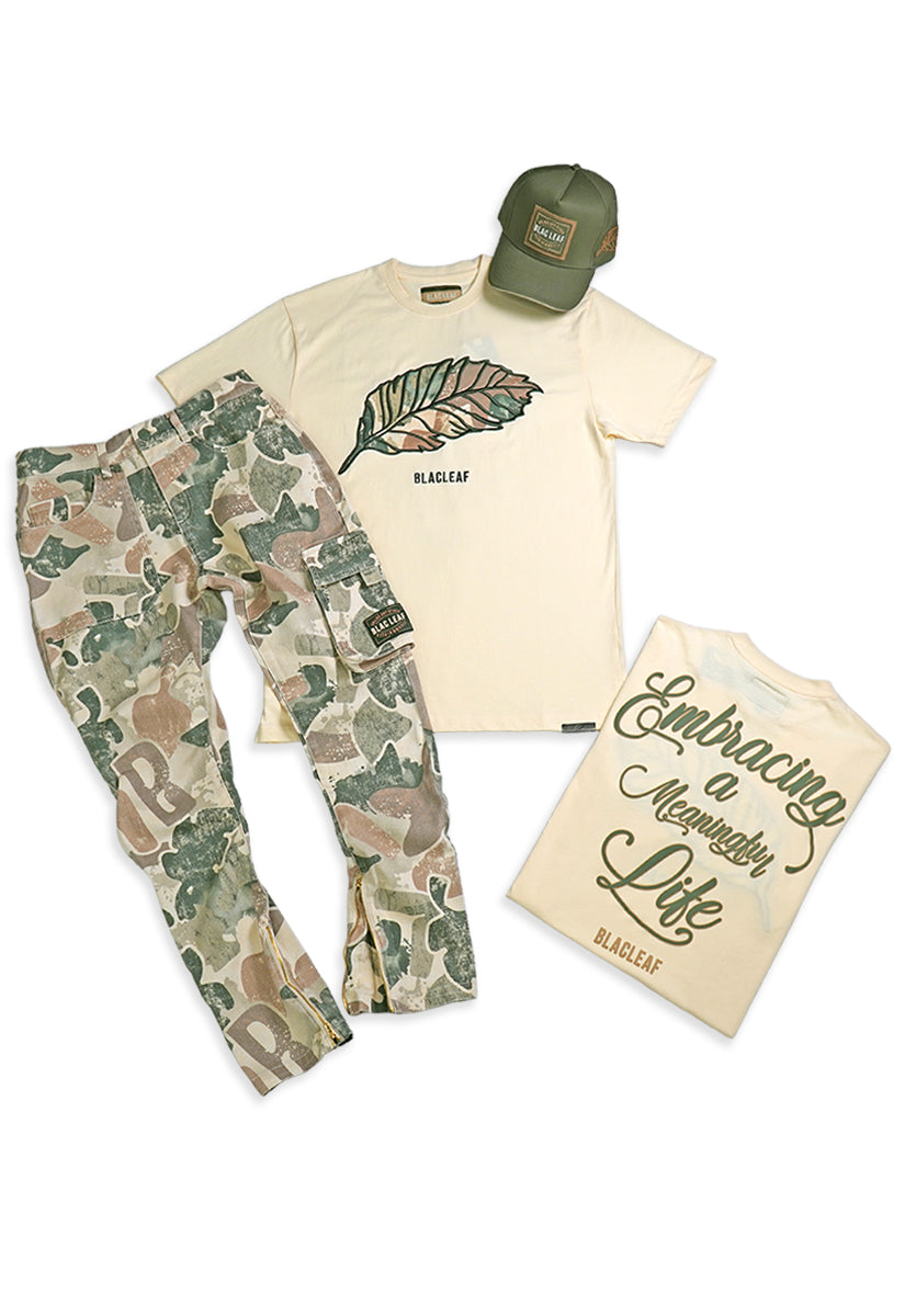 Embracing Life T-Shirt, Camo Twill Pants and Trucker Hat Bundle