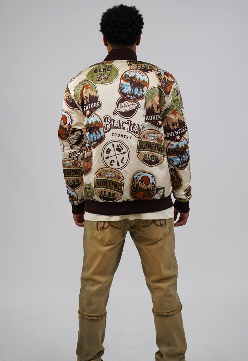 HUNTING CLUB REVERSIBLE BOMBER JACKET