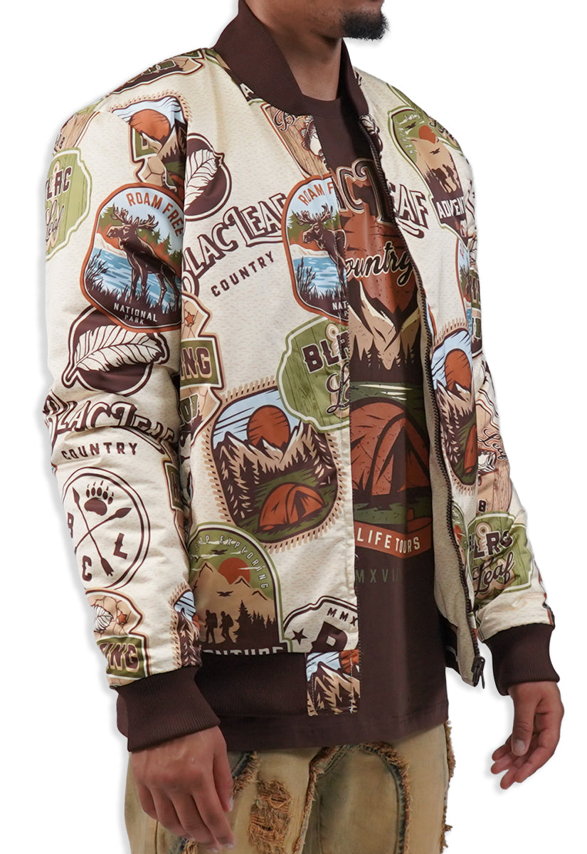 HUNTING CLUB REVERSIBLE BOMBER JACKET