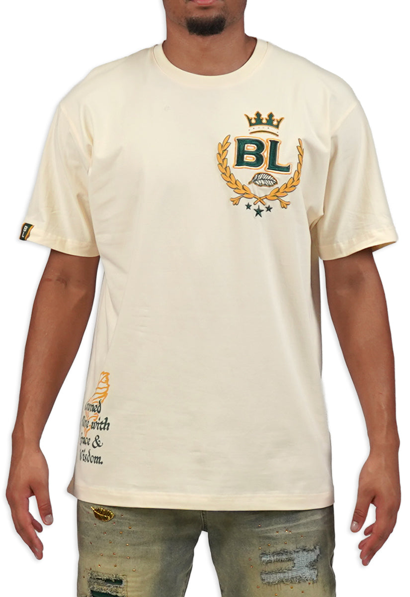 CROWNED KINGS T-SHIRT CREAM – Blac Leaf